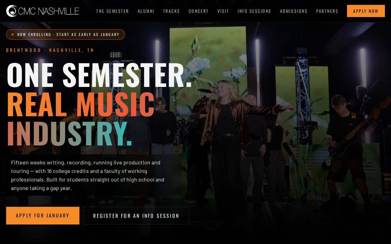 Screenshot of CMC Nashville
